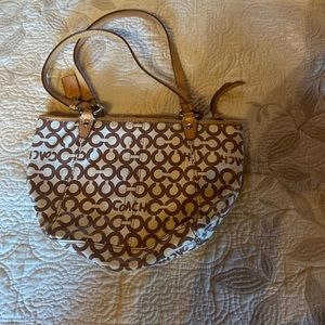 Brown coach bag